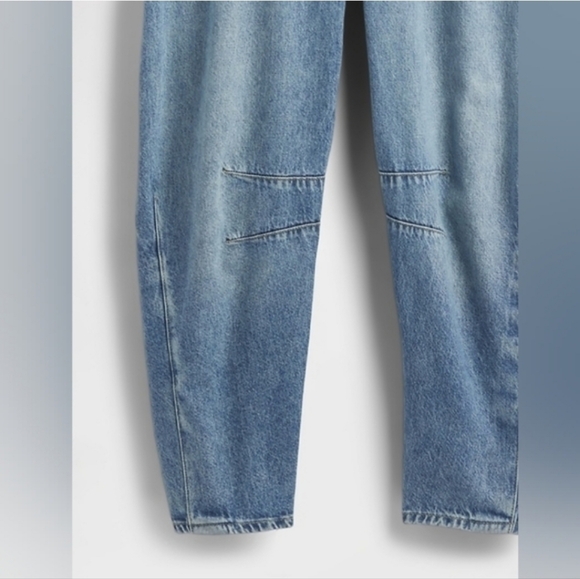 Gap UltraSoft Denim Horseshoe Overalls Medium Indigo NWT - Picture 4 of 7